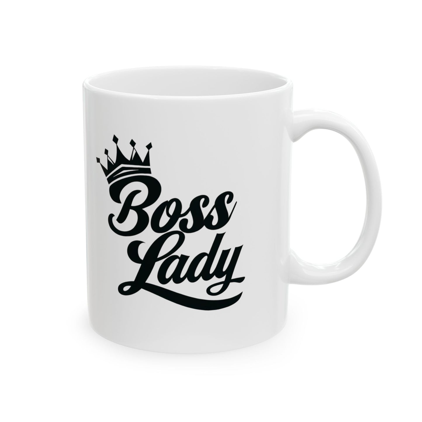 Boss Lady Ceramic Coffee Mug, (11oz, 15oz)