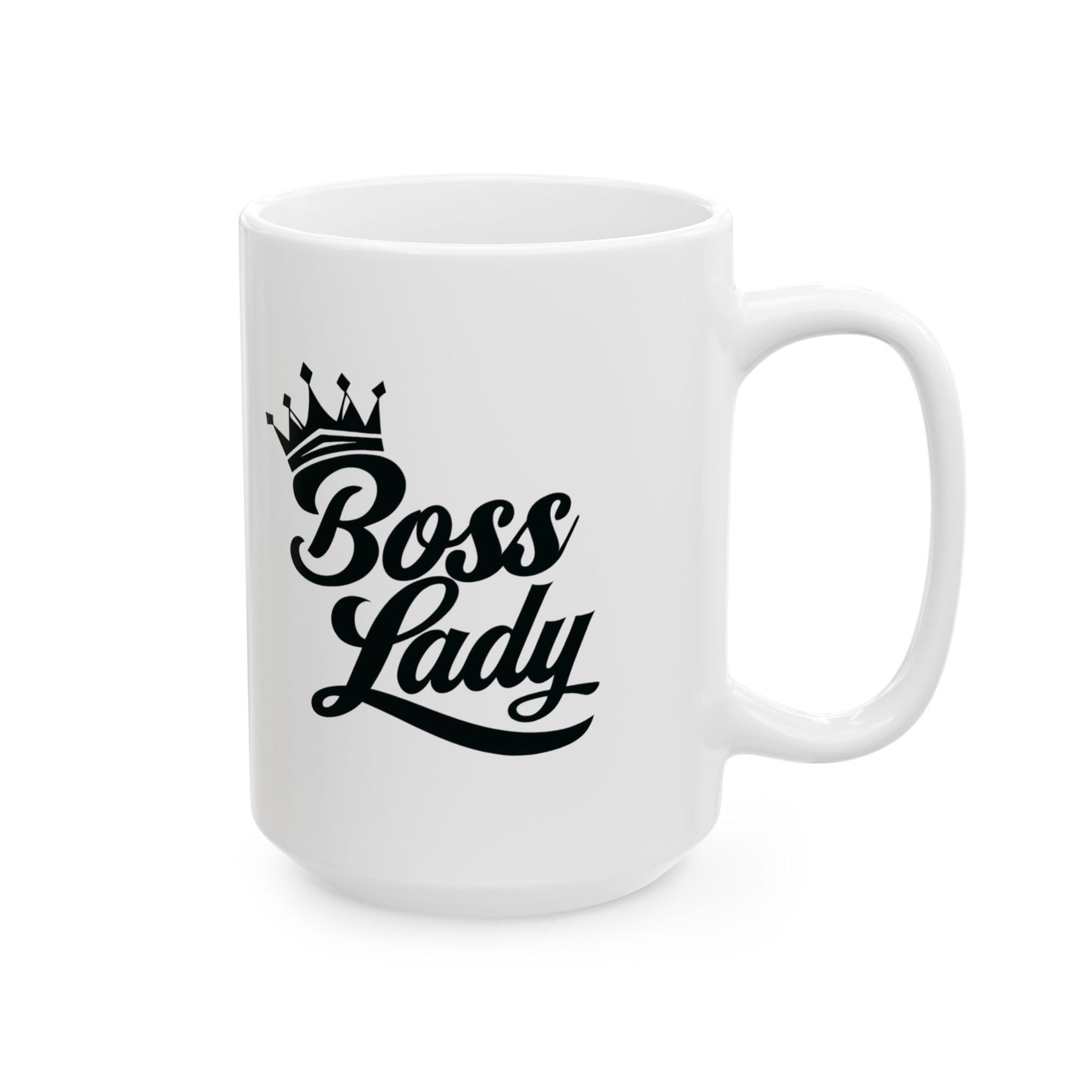 Boss Lady Ceramic Coffee Mug, (11oz, 15oz)