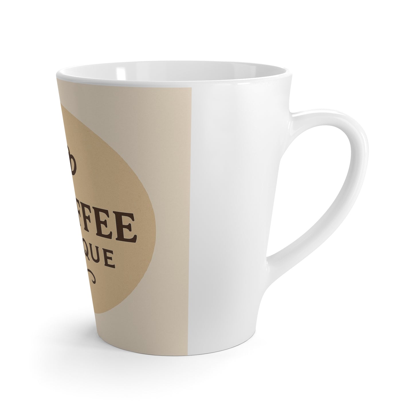 Chic Latte Mug for Coffee Lovers, Unique Gift for Baristas, Perfect for Mother's Day, Cozy Mornings, Kitchen Decor