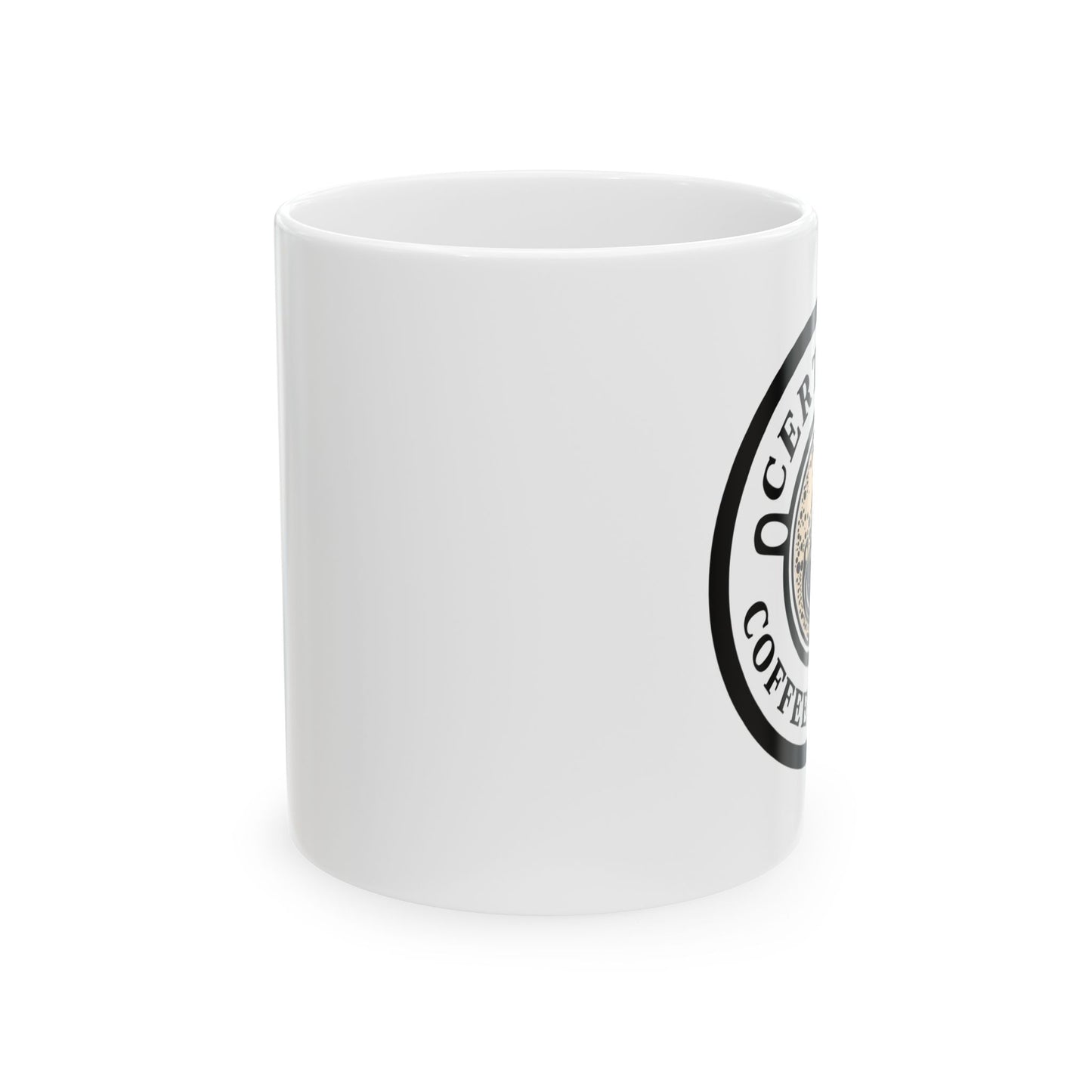 Certified Coffee Drinker Mug, Coffee Lover Gift, Funny Coffee Cup, Tea Mug, Gift for Caffeine Addict, Ceramic Mug